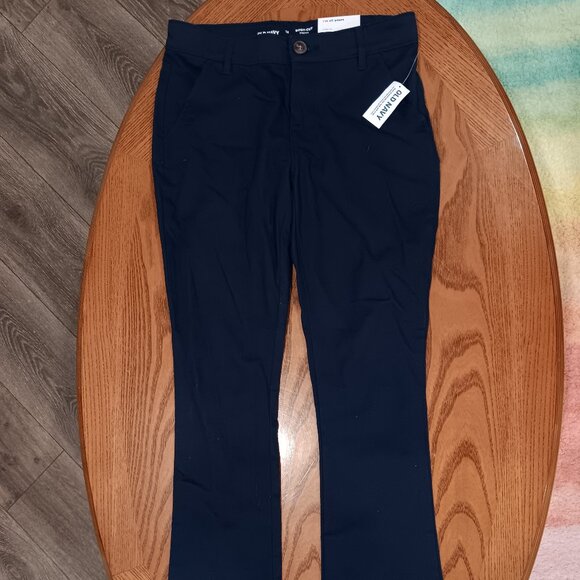 Old Navy Other - Kids Old Navy Stretch Boot - Cut Pants Size 12 Navy Blue Kids Uniform